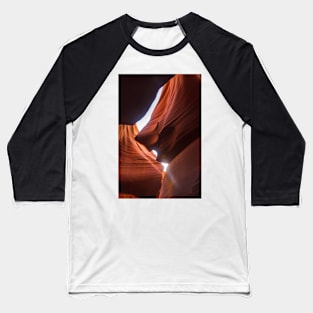 Cartoon Villain Profile in Lower Antelope Canyon Baseball T-Shirt